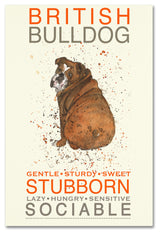 Michelle Campbell 'Bulldog Print' Canvas Art, 16" x 24"
