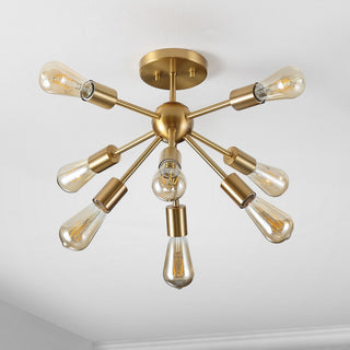 Safavieh Gannet Flush Mount Brass Gold