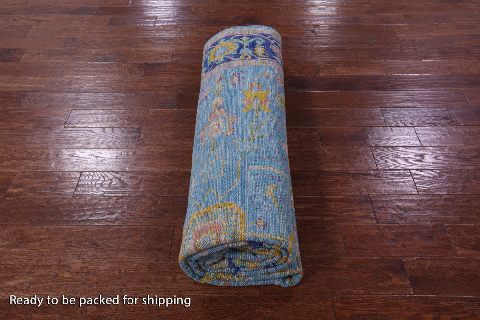 Turkish Oushak Handmade Wool Rug 8' 0" X 10' 2" - Q15604