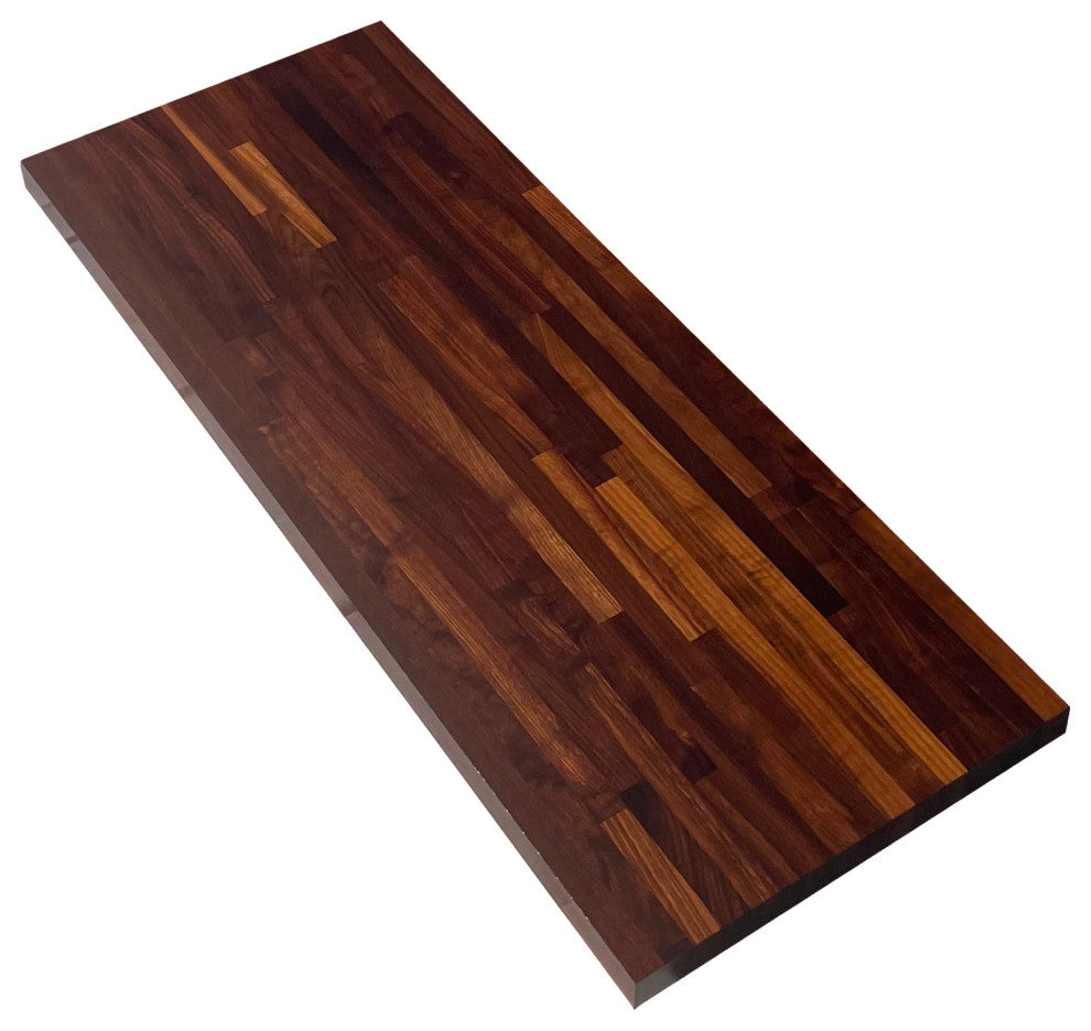 Sturdy 18" Deep Butcher Block Countertop, Walnut, 18" X 36"