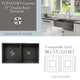 Nantucket Sinks Double Bowl Farmhouse Fireclay Sink, Concrete