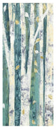 "Birches in Spring Panel III" Digital Paper Print by Julia Purinton, 18"x42"