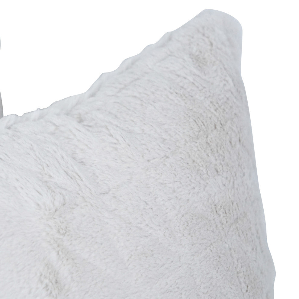 17" Jacquard Throw Pillow With Insert, Upton Natural
