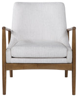 Bev White Accent Chair