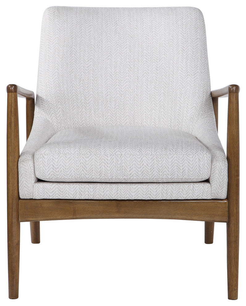 Bev White Accent Chair