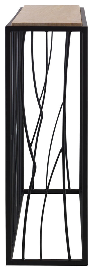 Uttermost Reed Travertine Console Table