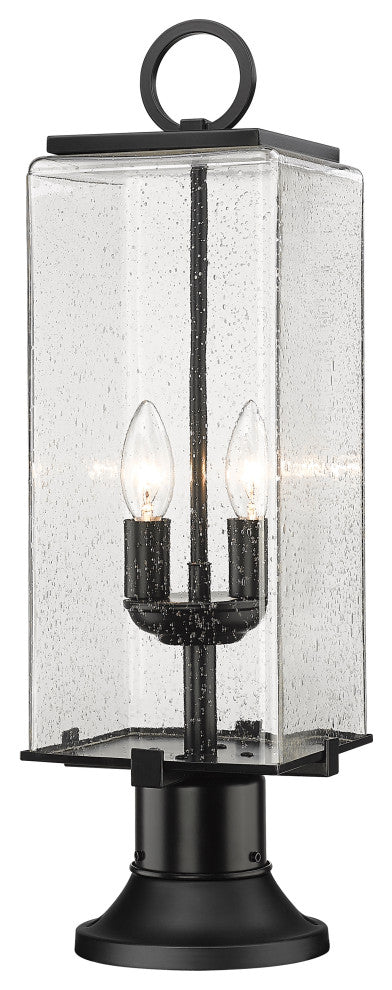 Zlite 592PHMR-553PM-BK 2-Light Outdoor Pier Mounted Fixture, Seedy