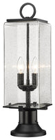 Zlite 592PHMR-553PM-BK 2-Light Outdoor Pier Mounted Fixture, Seedy