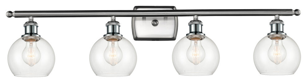 Innovations 516-4W-SN-G122-6-LED 4 Light Bath Vanity Light, Brushed Satin Nickel