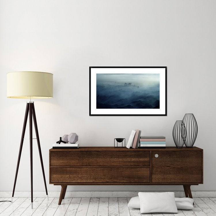 "Land Of Fog" Framed Digital Print by Rudi Gunawan, 44x28"