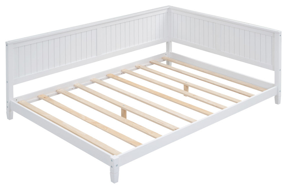 Gewnee Full Size Wood Daybed/Sofa Bed, White