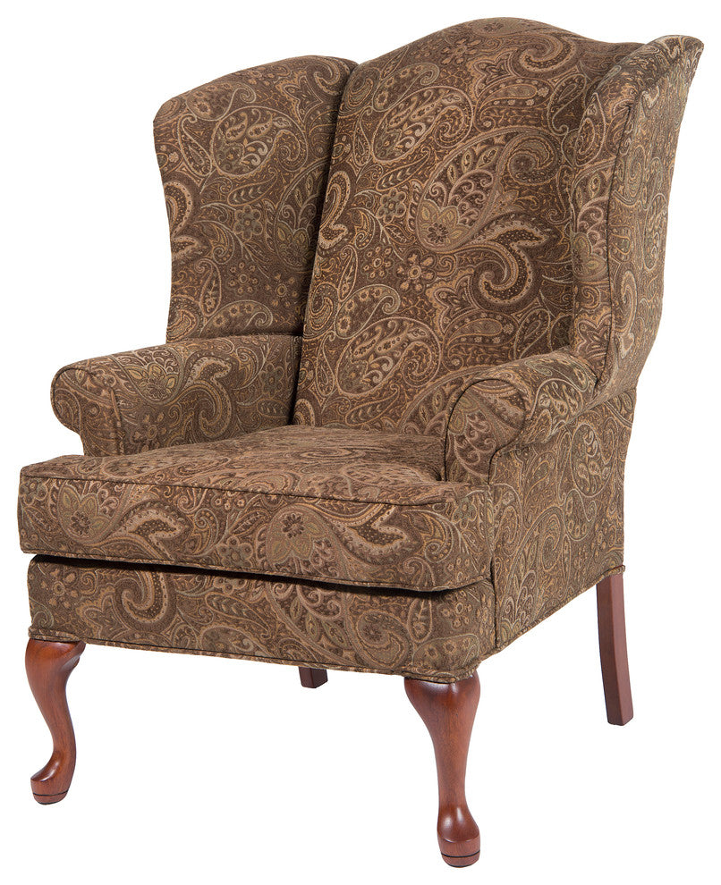 Paisley Wingback Chair, Coco