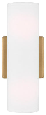 Capalino 2-Light Indoor Wall Double Sconce, Satin Brass Gold