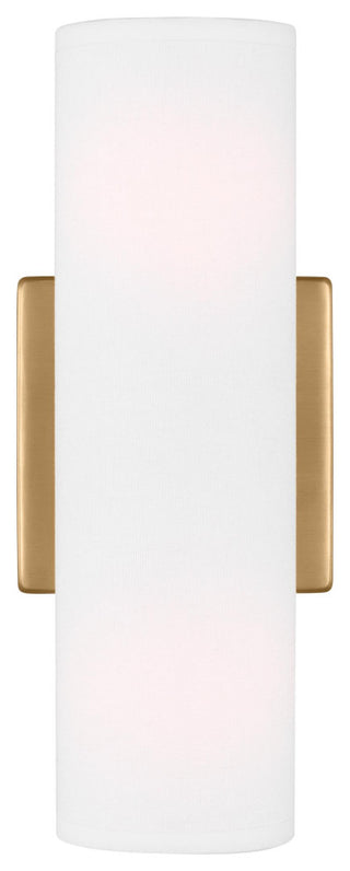 Capalino 2-Light Indoor Wall Double Sconce, Satin Brass Gold