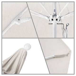 11' Fiberglass Umbrella White, Pacifica, Sapphire, 11'