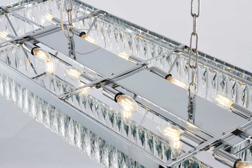 Bethel International OC47C48CH 17-Light Chandelier, Chrome