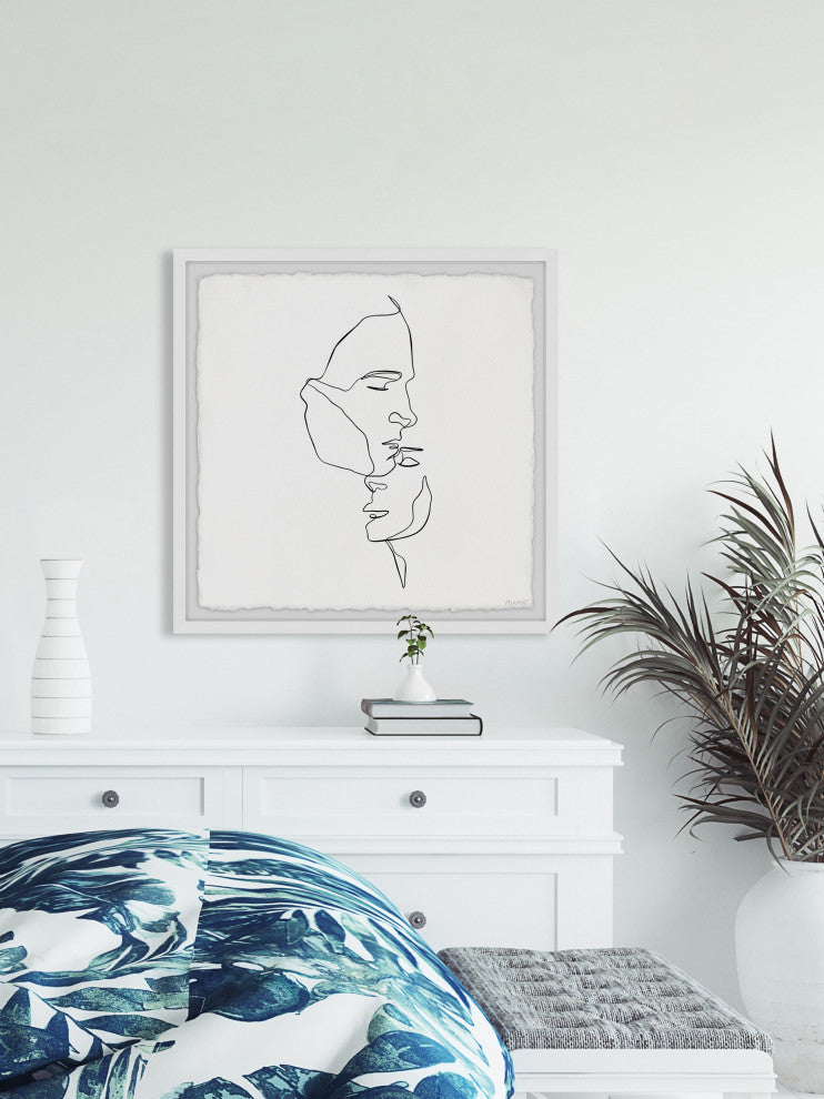 "Warm Embrace" Framed Painting Print, 32x32