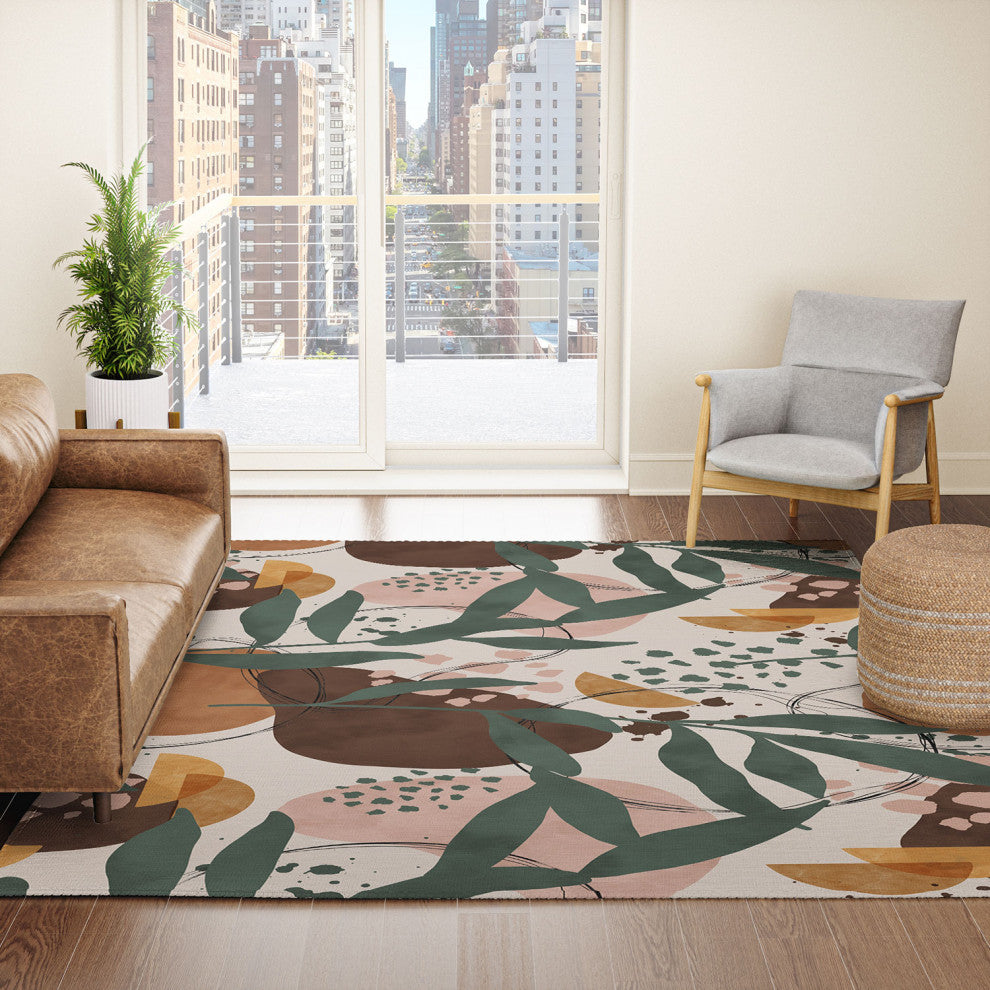 Marta Barragan Camarasa Abstract nature painting 89 Area Rug