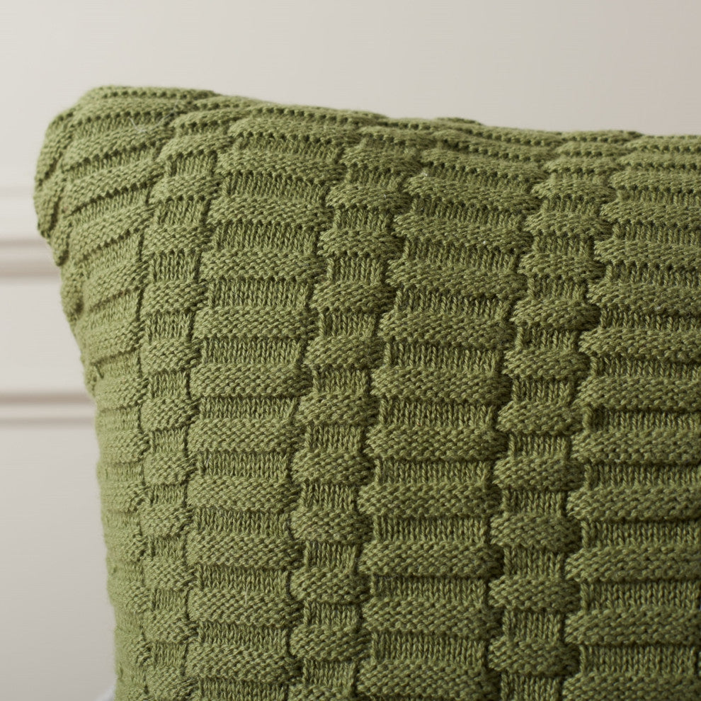Safavieh Mari 18X18 Pillow, Moss Green