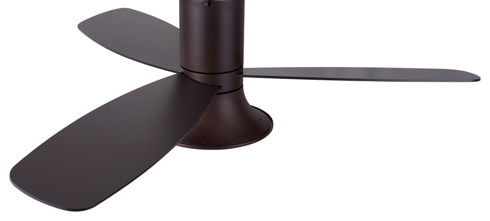 Lucci Air Flusso 52" Light With Remote Ceiling Fan, Oil Rubbed Bronze