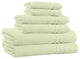 100% Cotton 6-Piece Bath Towel Set - 650 GSM - Made in India, Sage