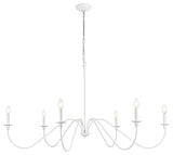 Living District Rohan 54" Chandelier in White