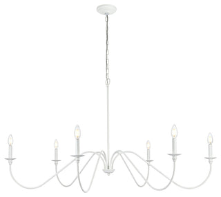 Living District Rohan 54" Chandelier in White