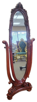 Faria Oval Standing Mirror, Rosewood
