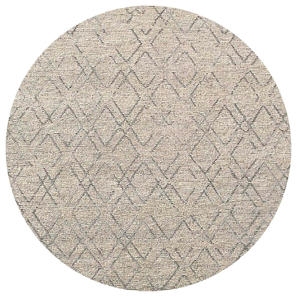 Ahgly Company Indoor Round Mid-Century Modern Area Rugs, 5' Round