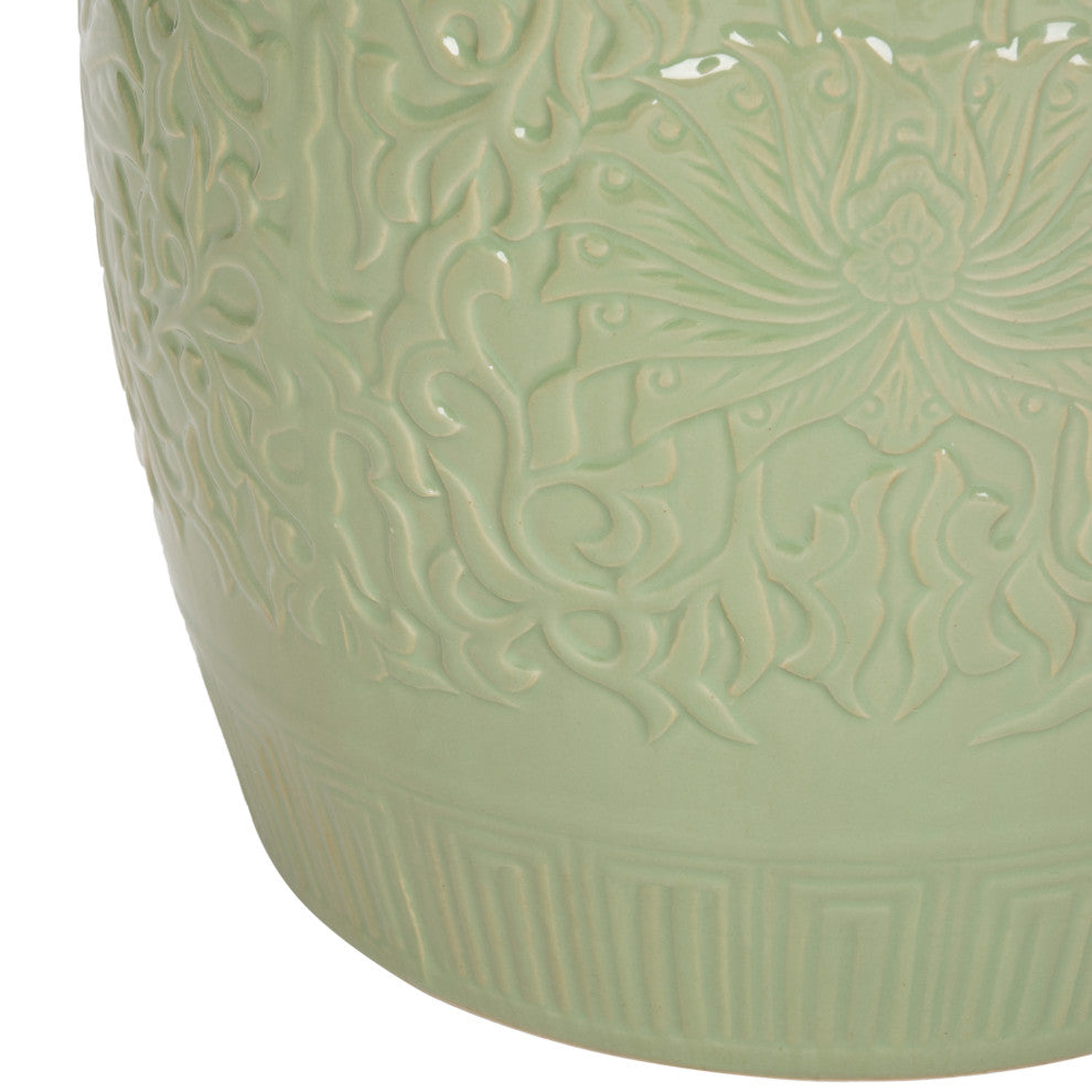 Safavieh Lotus Garden Stool, Lime Green