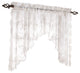 Saturday Knight Petite Fleur 78X30 Swag Valance in White