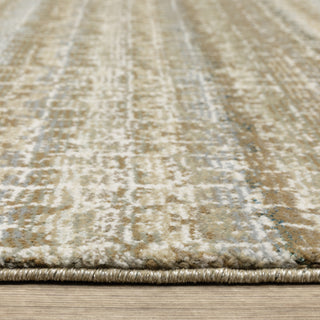 Aegina Gridwork Plaid Ivory/ Grey Area Rug Runner 2'3" x 8'