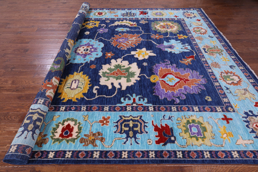 Turkish Oushak Hand Knotted Wool Rug 10' 4" X 14' 4" - Q15835