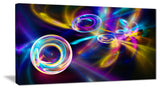 "Blue Fractal Desktop Wallpaper" Abstract Digital Art Canvas Print