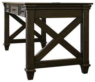 Traditional Wood Writing Desk Dark Brown