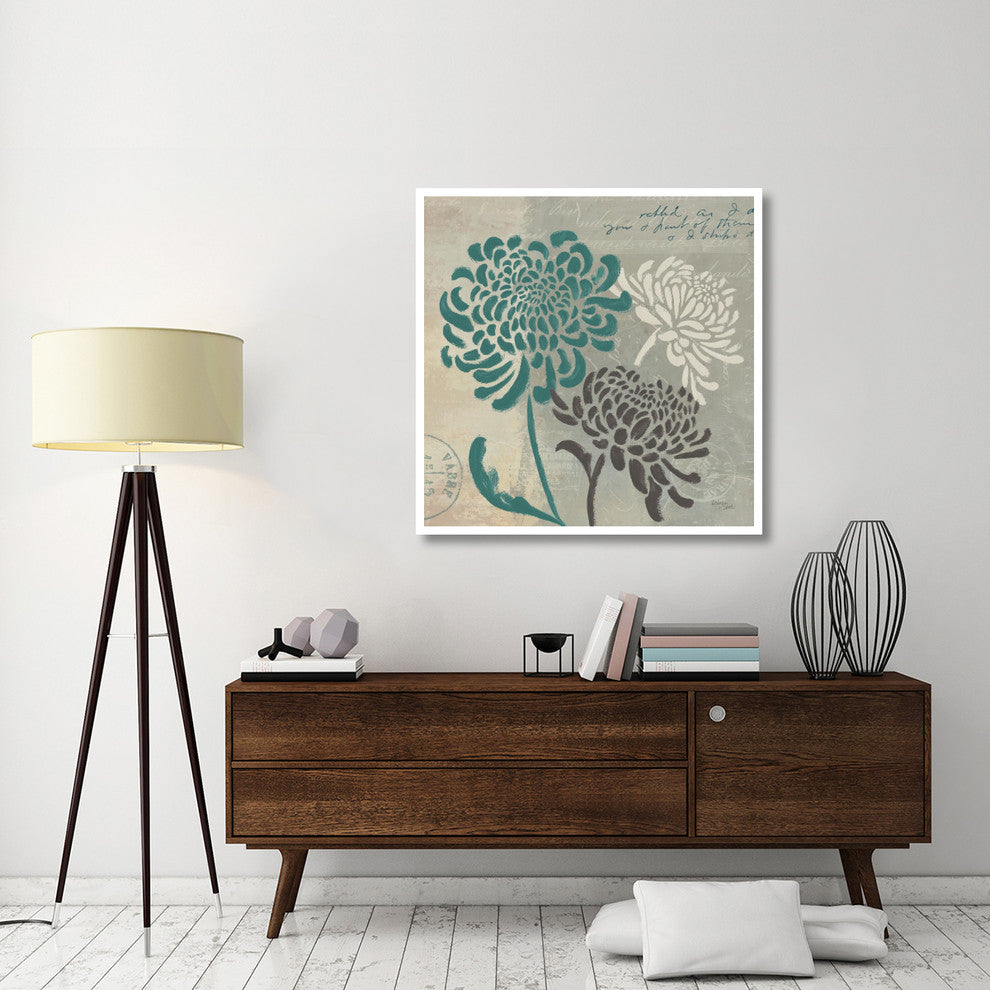 "Chrysanthemums I" Digital Paper Print by Wellington Studio, 42"x42"