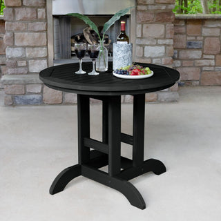 Round Dining Table, 36", Black