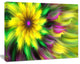 Dance of Yellow Exotic Flower, Floral Canvas Art Print, 20"x12"