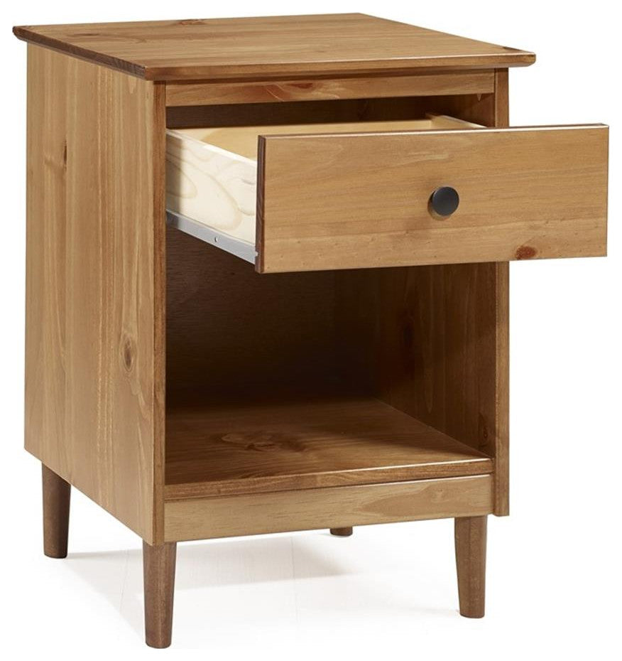 Pemberly Row 1 Drawer Nightstand in Caramel