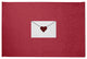 Love Letter Valentines Chenille Rug, Maroon, 2'x3'