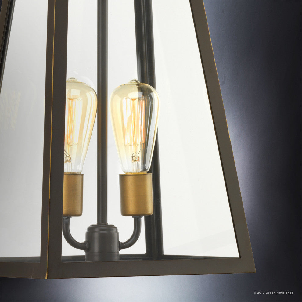 Luxury Vintage Outdoor Pendant Light, Vicenza Series, Olde Bronze