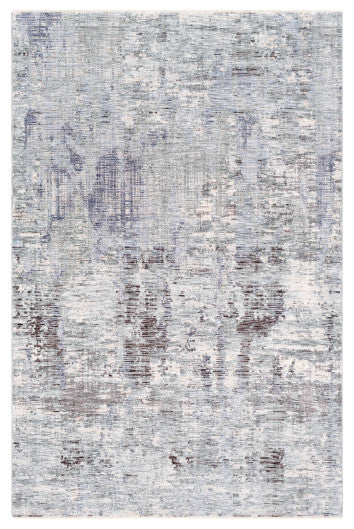 Surya Presidential PDT-2322 3'3"x10' Rug, Gray/Blue/Pale Blue/Blue/Green/Ivory