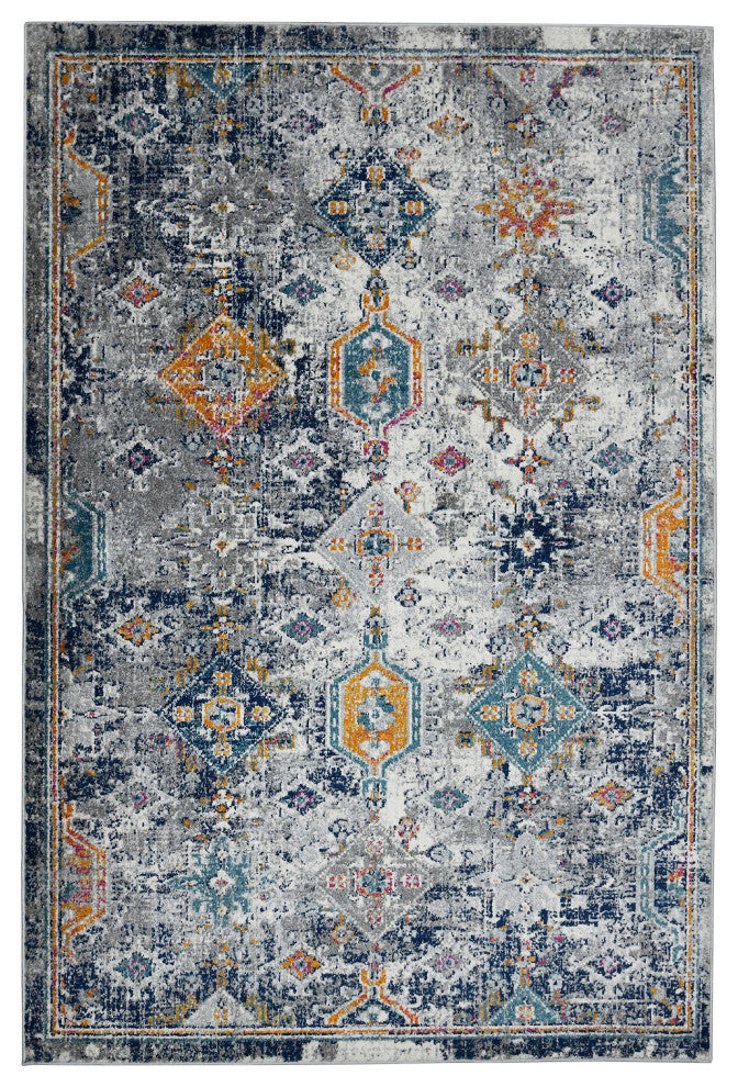 Montana Myro Area Rug, Blue, 8'10" x 11'10", Geometric