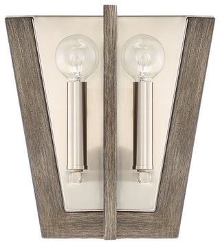 Westend 2 Light Wall Sconce, Satin Platinum