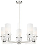 Innovations Utopia 5 24" Chandelier Polished Nickel