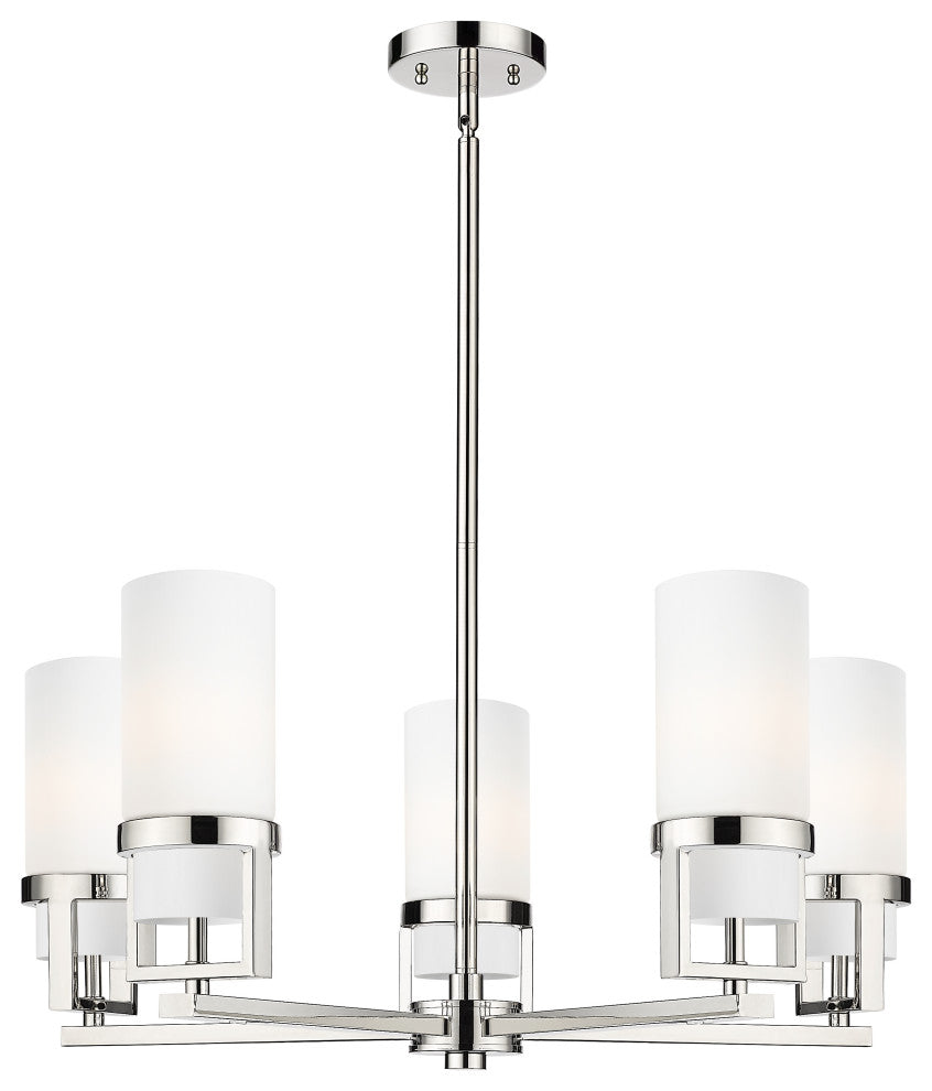 Innovations Utopia 5 24" Chandelier Polished Nickel