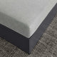 Tahoe Outdoor Patio Powder-Coated Aluminum Ottoman - Gray Gray