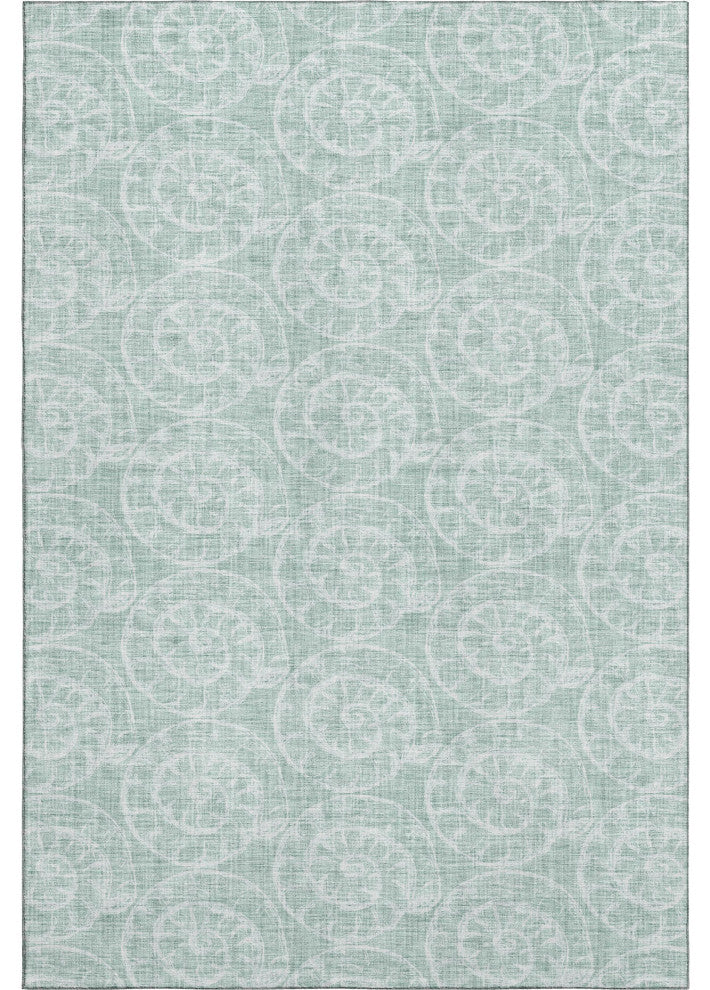 Addison Premium Washable Mayfield AMF190 Green 3' x 5' Rug