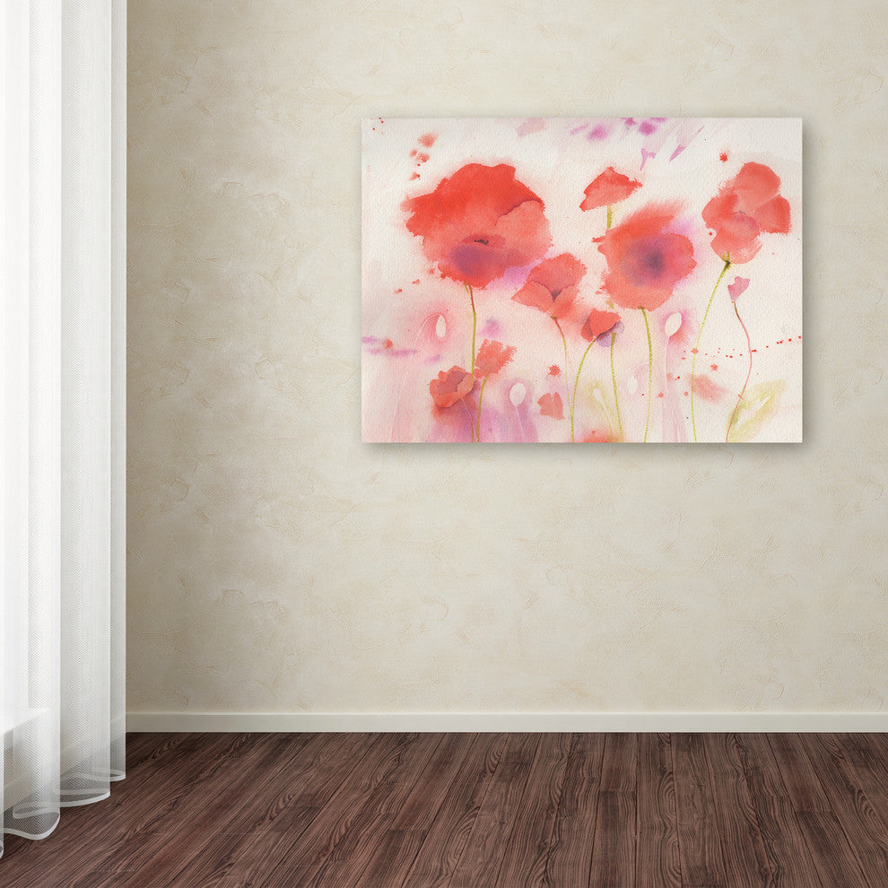 Sheila Golden ''Poppy Memory'' Canvas Art, 47x35