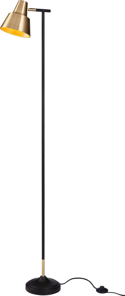 Bryant Floor Lamp, Brass